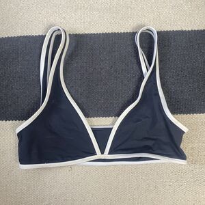 La Space Monica Wise Black Triangle Bikini Swim Top Medium USA